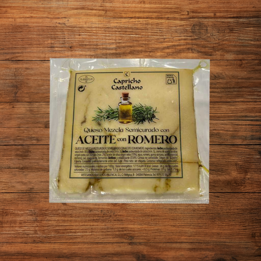 Queso Mezcla Semicurado Con Aceite Con romero