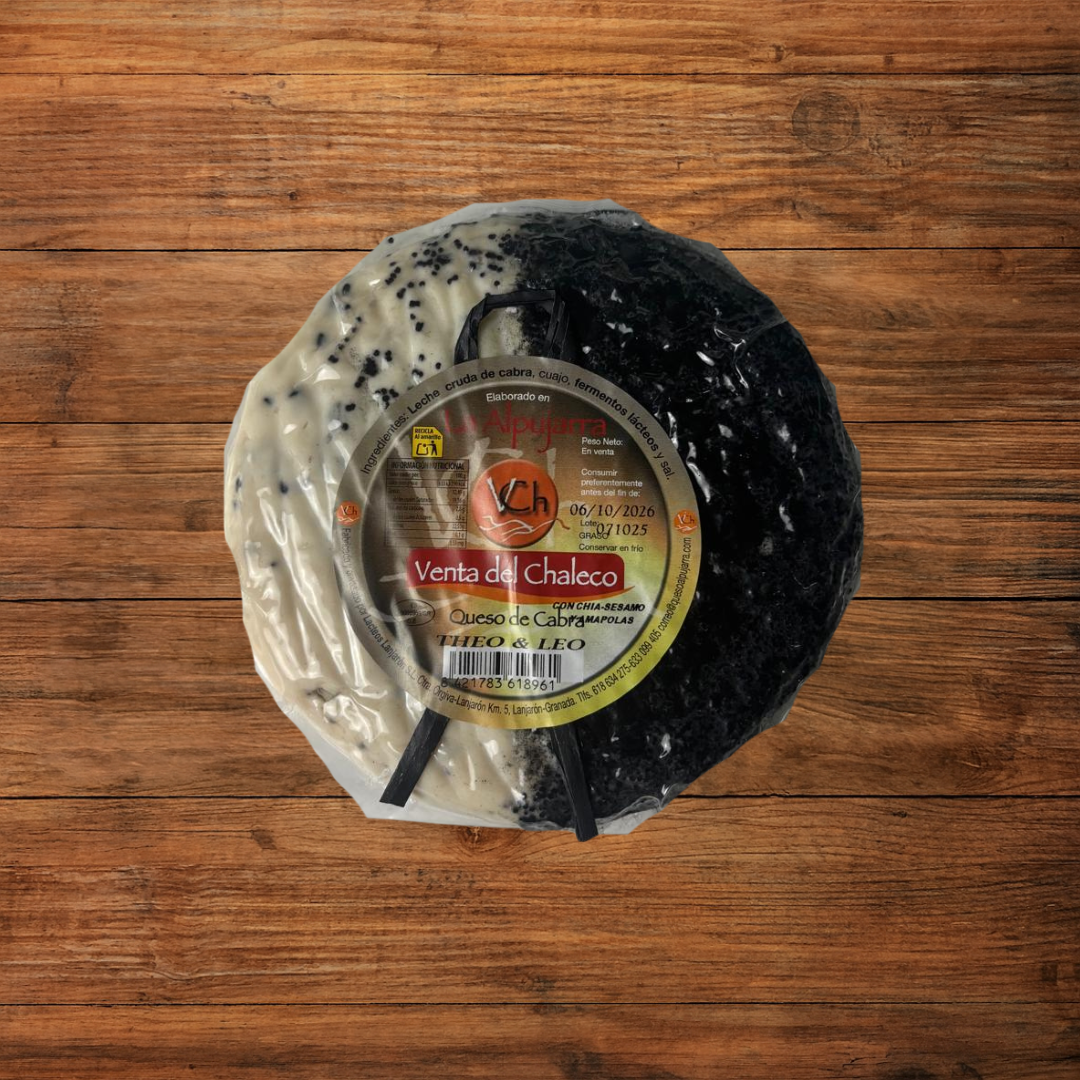 Queso de Cabra Theo & Leo con Chía, Sésamo y Amapolas